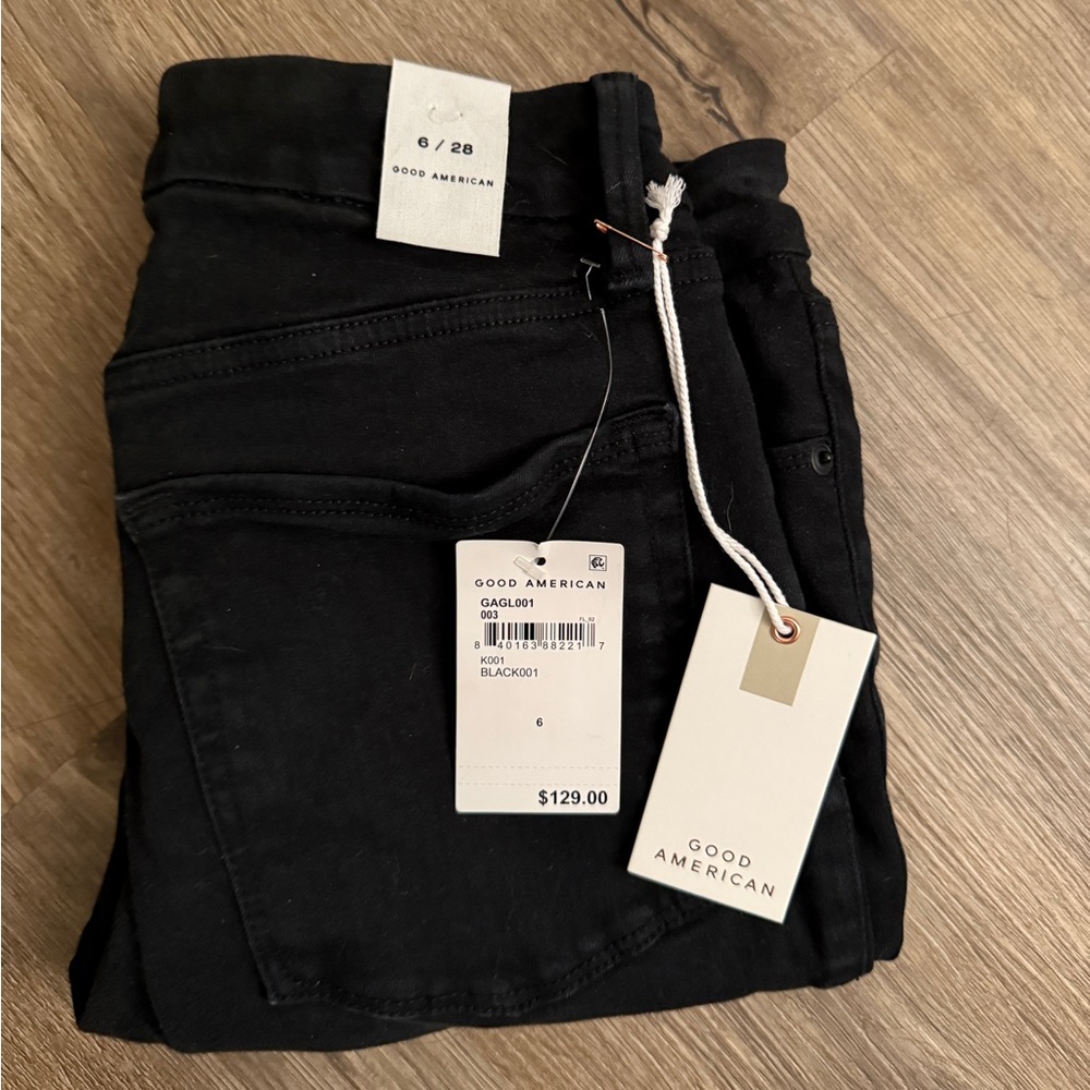 Good American Good Legs Skinny Jeans Black